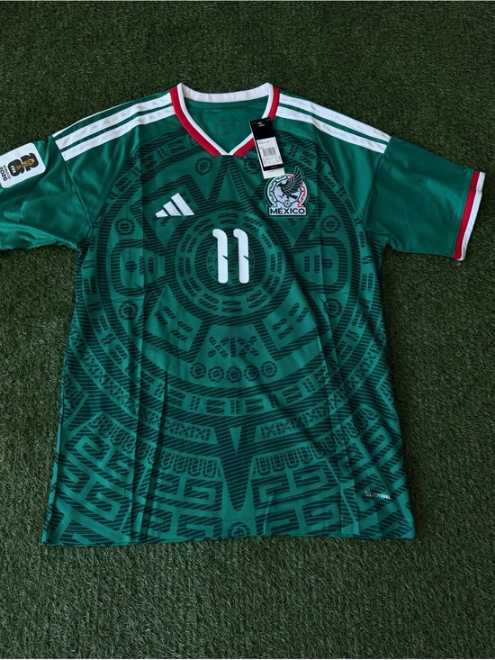 adidas Other - adidas Mexico Green Soccer Jersey with Red & White Trim #11